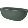 Native Trails NativeStone Avalon 72" Free Standing Stone Composite Soaking Tub with Center Drain and Overflow Forest