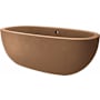 Native Trails NativeStone Avalon 72" Free Standing Stone Composite Soaking Tub with Center Drain and Overflow Terracotta
