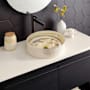 Native Trails Murano 16" Circular Glass Vessel Bathroom Sink Corallina