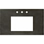Native Trails NativeStone 36" Concrete Vanity Top with Three Faucet Holes Slate