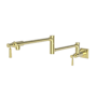 Newport Brass Adams 4.5 GPM Wall Mounted Single Hole Pot Filler Forever Brass (PVD)