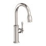 Newport Brass Chesterfield 1.8 GPM Single Hole Pull Down Kitchen Faucet Polished Nickel (PVD)
