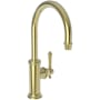 Newport Brass Chesterfield 1.8 GPM Single Hole Bar Faucet with Single Lever Handle Polished Brass Uncoated (Living)