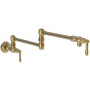 Newport Brass Chesterfield 4.5 GPM Wall Mounted Single Hole Pot Filler Satin Bronze - PVD
