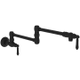 Newport Brass Chesterfield 4.5 GPM Wall Mounted Single Hole Pot Filler Flat Black