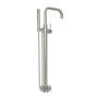 Newport Brass East Square Floor Mounted Tub Filler with Built-In Diverter - Includes Hand Shower Polished Nickel (PVD)