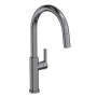 Newport Brass East Linear 1.8 GPM Single Hole Pull Down Kitchen Faucet Midnight Chrome