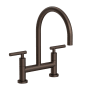 Newport Brass East Linear 1.8 GPM Widespread Bridge Kitchen Faucet with Lever Handles English Bronze
