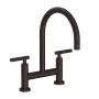 Newport Brass East Linear 1.8 GPM Widespread Bridge Kitchen Faucet with Lever Handles Venetian Bronze