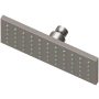 Newport Brass Tub and Shower 1.8 GPM Single Function Rain Shower Head Satin Nickel