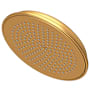 Newport Brass Tub and Shower 1.8 GPM Single Function Rain Shower Head with Rainfall Shower Pattern Satin Gold (PVD)