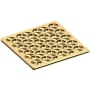 Newport Brass Decorative Drains 4" Square Shower Drain Grid Forever Brass (PVD)
