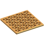 Newport Brass Decorative Drains 4" Square Shower Drain Grid Aged Brass