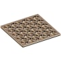 Newport Brass Decorative Drains 4" Square Shower Drain Grid Antique Brass