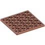 Newport Brass Decorative Drains 4" Square Shower Drain Grid Antique Copper