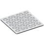 Newport Brass Decorative Drains 4" Square Shower Drain Grid Matte White