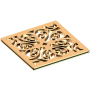 Newport Brass Decorative Drains 4" Square Shower Drain Grid Polished Brass Uncoated (Living)