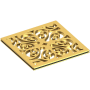 Newport Brass Decorative Drains 4" Square Shower Drain Grid Satin Brass (PVD)
