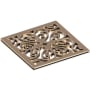 Newport Brass Decorative Drains 4" Square Shower Drain Grid Antique Brass