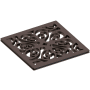 Newport Brass Decorative Drains 4" Square Shower Drain Grid English Bronze
