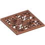 Newport Brass Decorative Drains 4" Square Shower Drain Grid Antique Copper