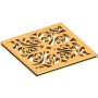 Newport Brass Decorative Drains 4" Square Shower Drain Grid Satin Bronze (PVD)