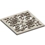 Newport Brass Decorative Drains 4" Square Shower Drain Grid Antique Nickel