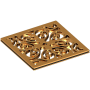 Newport Brass Decorative Drains 4" Square Shower Drain Grid Polished Gold (PVD)