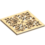 Newport Brass Decorative Drains 4" Square Shower Drain Grid French Gold (PVD)