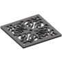 Newport Brass Decorative Drains 4" Square Shower Drain Grid Midnight Chrome
