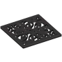 Newport Brass Decorative Drains 4" Square Shower Drain Grid Flat Black