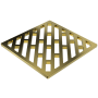 Newport Brass 4-1/16" Grid Shower Drain Cover Only Satin Brass (PVD)