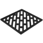 Newport Brass 4-1/16" Grid Shower Drain Cover Only Flat Black