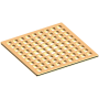 Newport Brass 6" Square Shower Drain Grid Polished Brass Uncoated (Living)