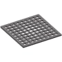 Newport Brass 6" Square Shower Drain Grid Midnight Chrome
