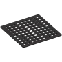 Newport Brass 6" Square Shower Drain Grid Flat Black