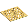 Newport Brass Decorative Drains 6" Square Shower Drain Grid Satin Brass (PVD)