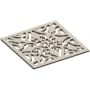 Newport Brass Decorative Drains 6" Square Shower Drain Grid Antique Nickel