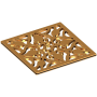 Newport Brass Decorative Drains 6" Square Shower Drain Grid Polished Gold (PVD)