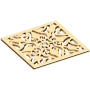Newport Brass Decorative Drains 6" Square Shower Drain Grid French Gold (PVD)