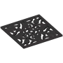 Newport Brass Decorative Drains 6" Square Shower Drain Grid Flat Black