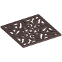 Newport Brass Decorative Drains 6" Square Shower Drain Grid Venetian Bronze