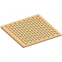 Newport Brass 6" Square Shower Drain Trim - Less Drain Throat Polished Brass Uncoated (Living)
