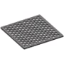 Newport Brass 6" Square Shower Drain Trim - Less Drain Throat Midnight Chrome