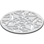 Newport Brass 4" Round Solid Brass Shower Drain Matte White