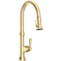 Newport Brass Jacobean 1.8 GPM Single Hole Pull Down Kitchen Faucet Forever Brass (PVD)