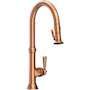 Newport Brass Jacobean 1.8 GPM Single Hole Pull Down Kitchen Faucet Antique Copper