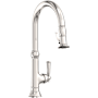 Newport Brass Jacobean 1.8 GPM Single Hole Pull Down Kitchen Faucet Polished Nickel (PVD)