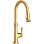 Newport Brass Jacobean 1.8 GPM Single Hole Pull Down Kitchen Faucet Satin Gold (PVD)