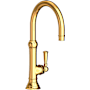 Newport Brass Jacobean 1.8 GPM Single Hole Bar Faucet with Single Lever Handle Polished Gold (PVD)